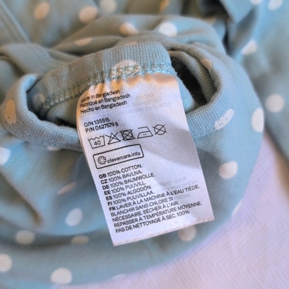 H&M 2-pack organic cotton kimono style side snap bodysuit bundle lot 4-6 months - Picture 5 of 9